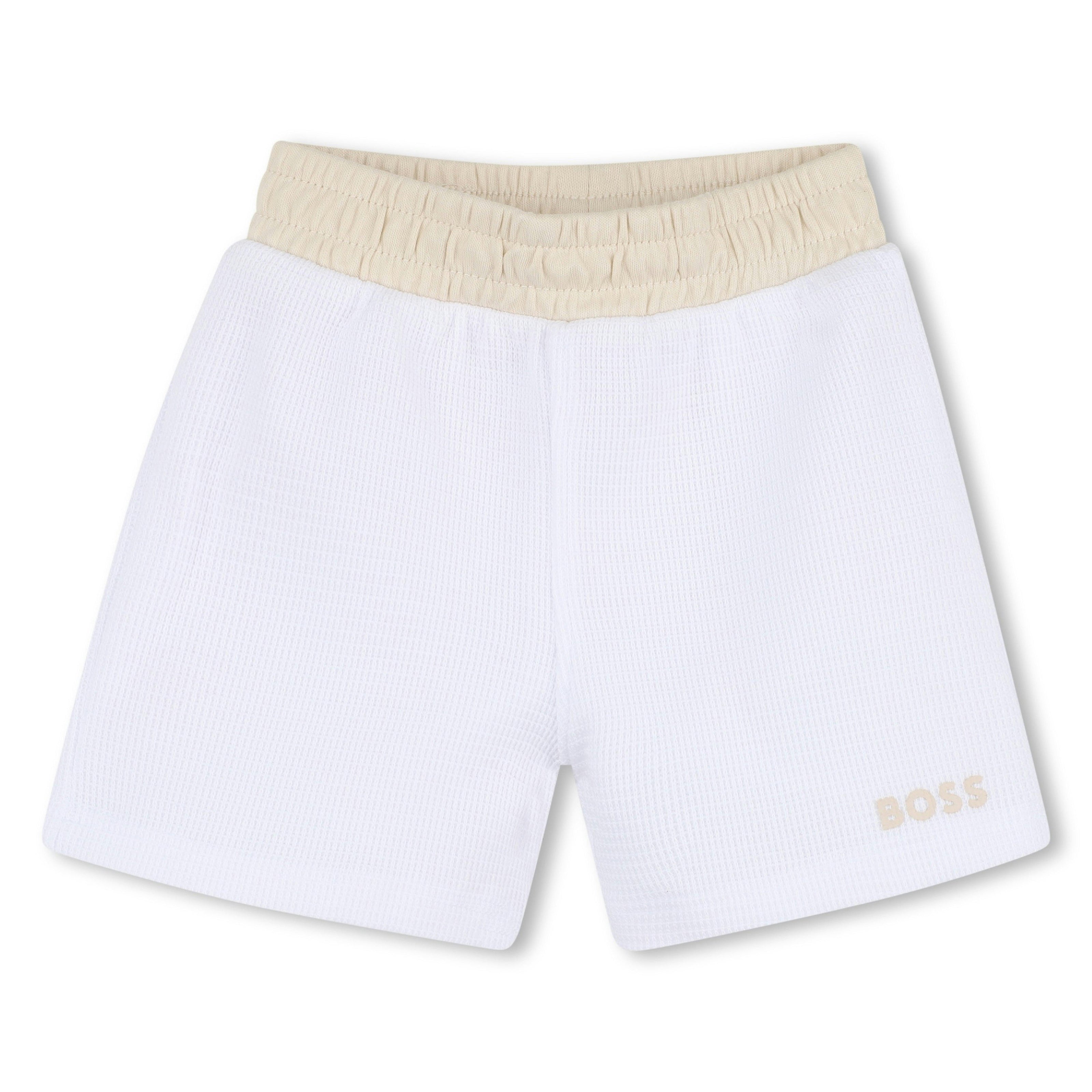 White & Beige Polo Baby Set