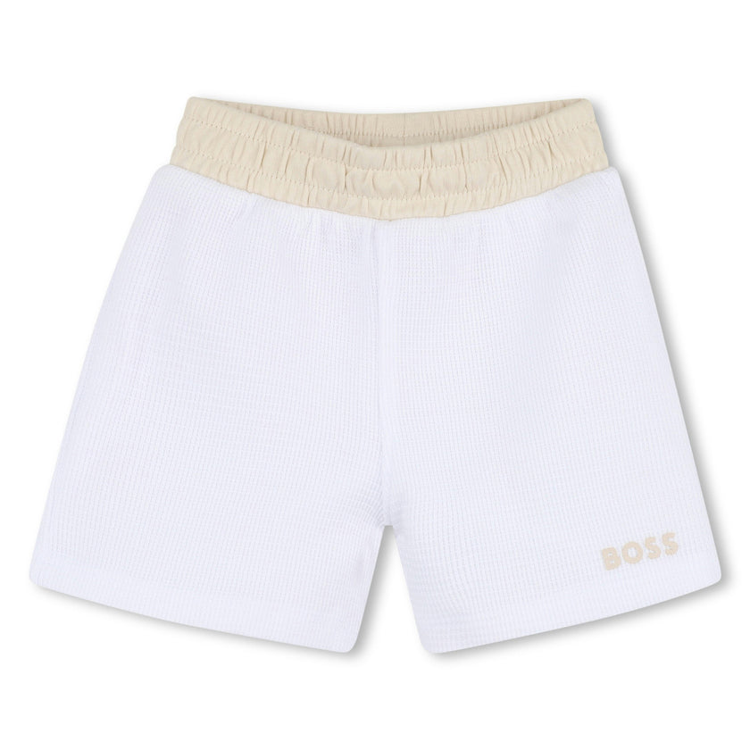 White & Beige Polo Baby Set