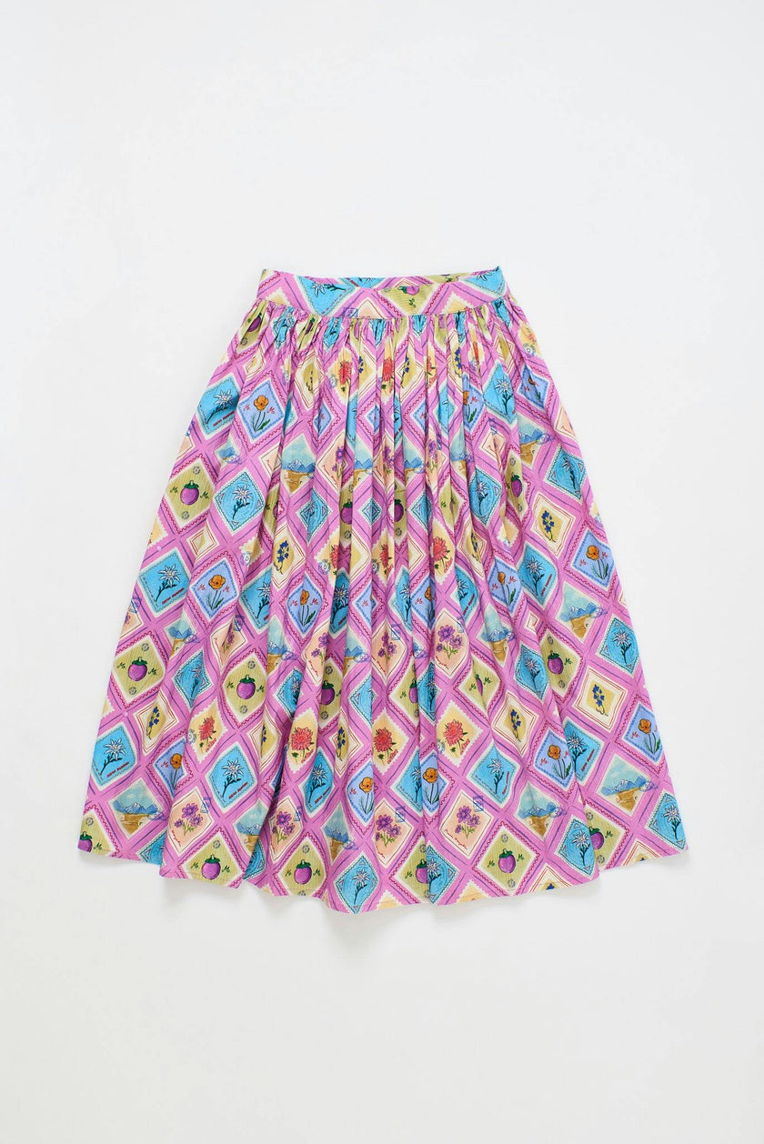 POSTCARD SKIRT LILAC