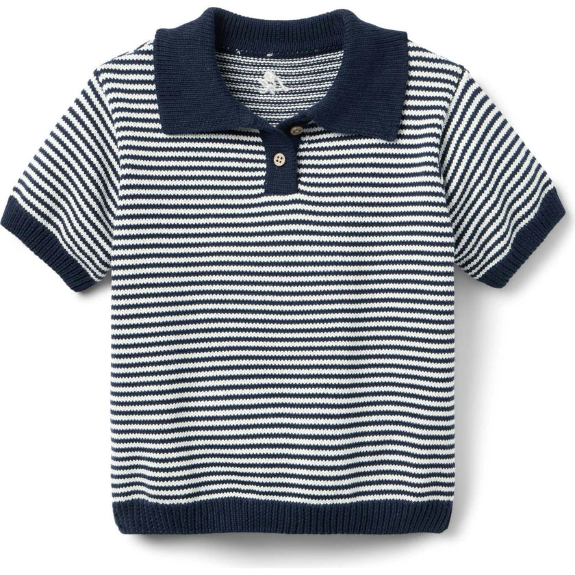 Sterling Short Sleeve Sweater - Navy