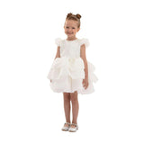 White Collina Teacup Ruffle Dress