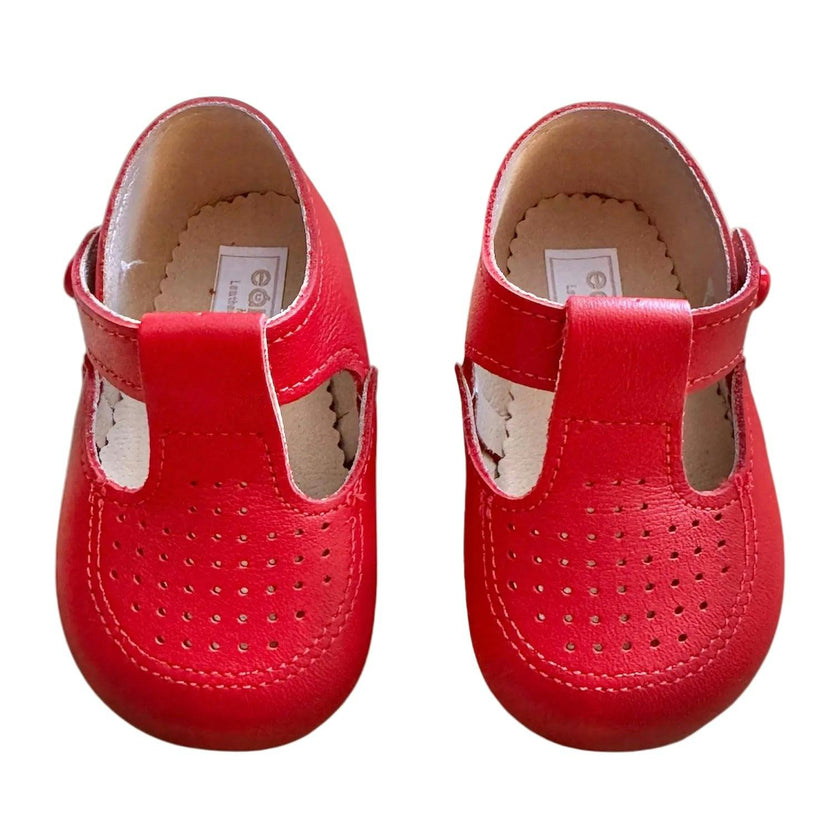 Bailey Pre-Walker Baby Shoes - Pillar Box Red