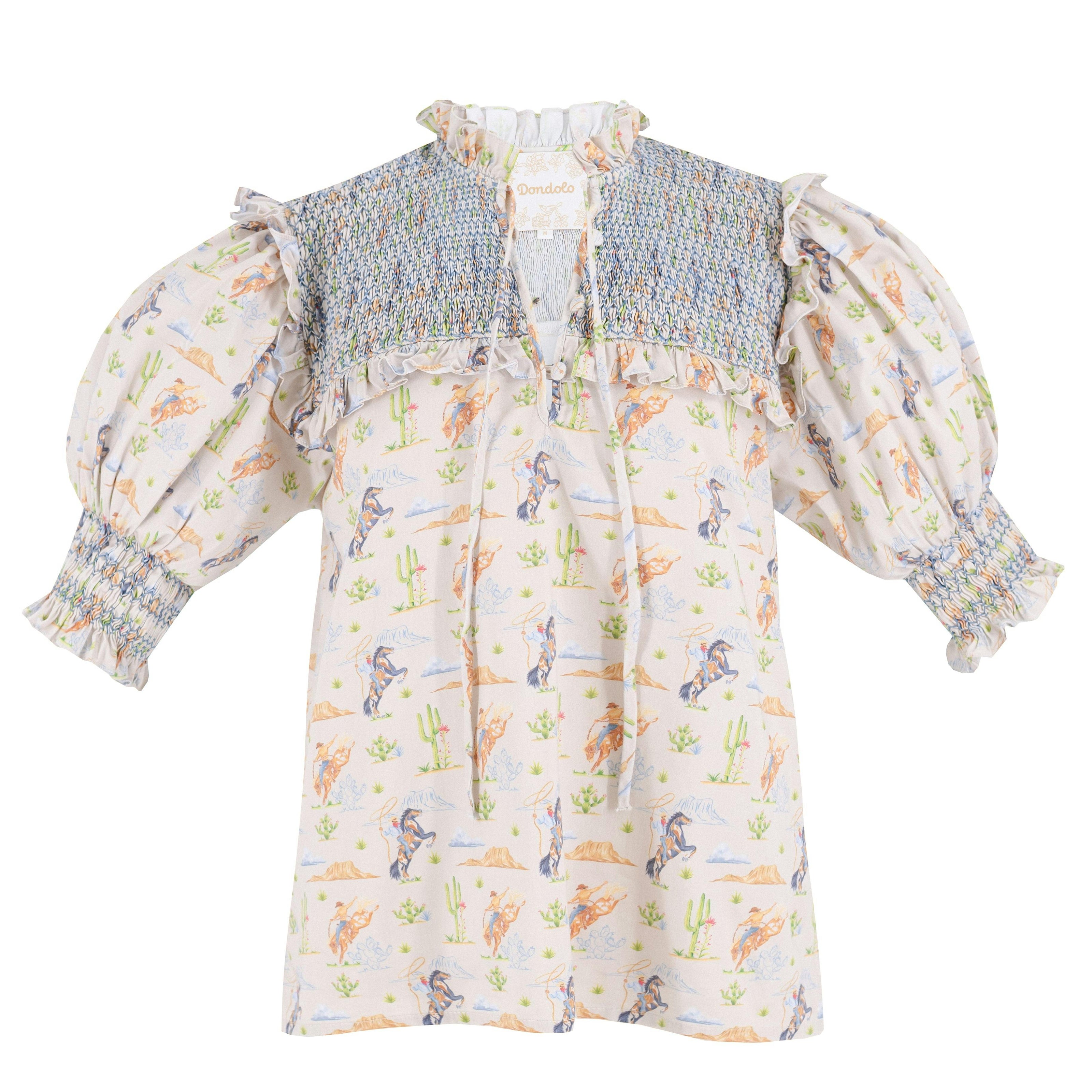 Women’s Lizzie Shirt - Blue Rodeo