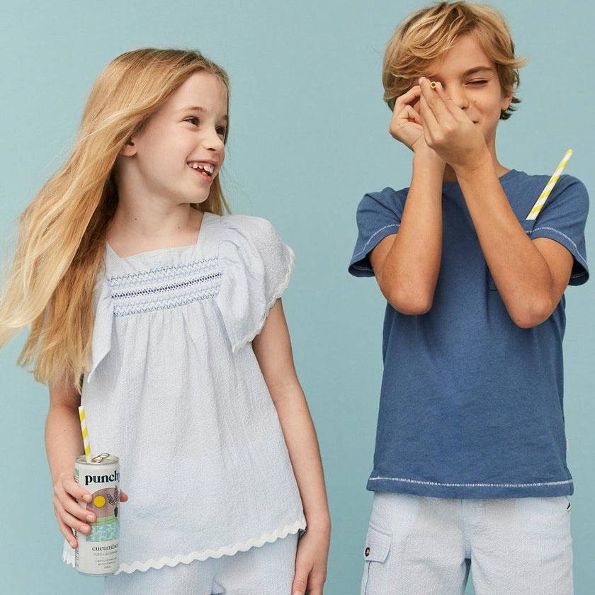 Seersucker Cargo Shorts