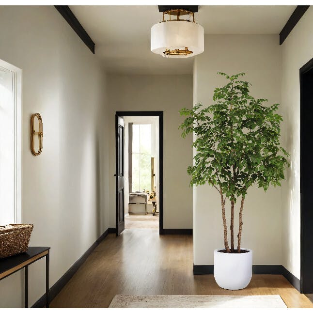 7' Faux Potted Sumac Tree