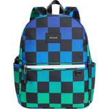 Kane Backpack, Blue Checkerboard