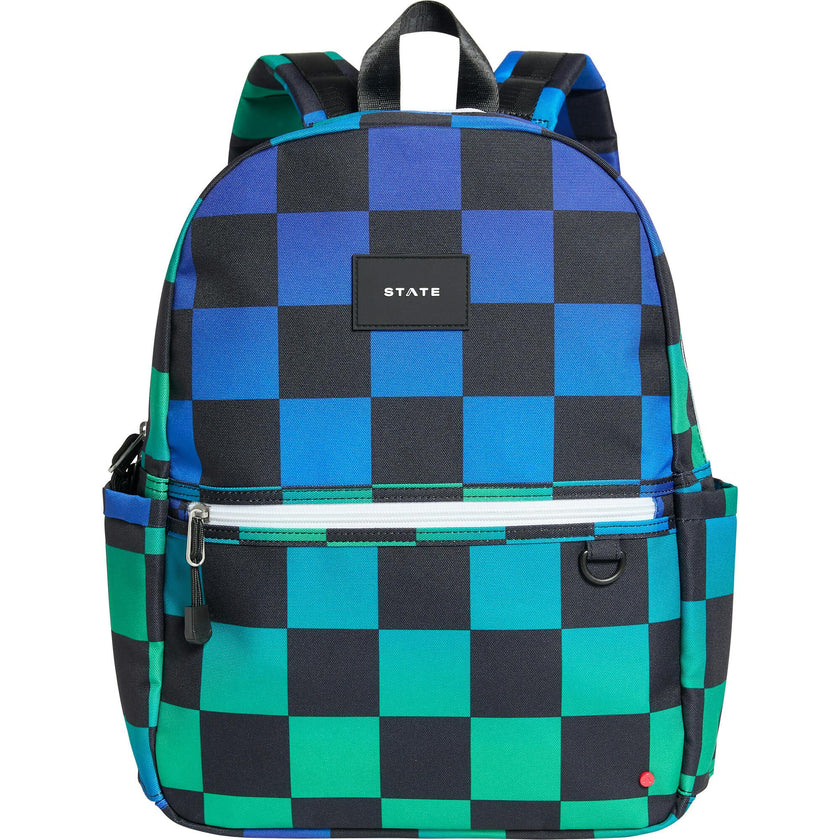 Kane Backpack, Blue Checkerboard