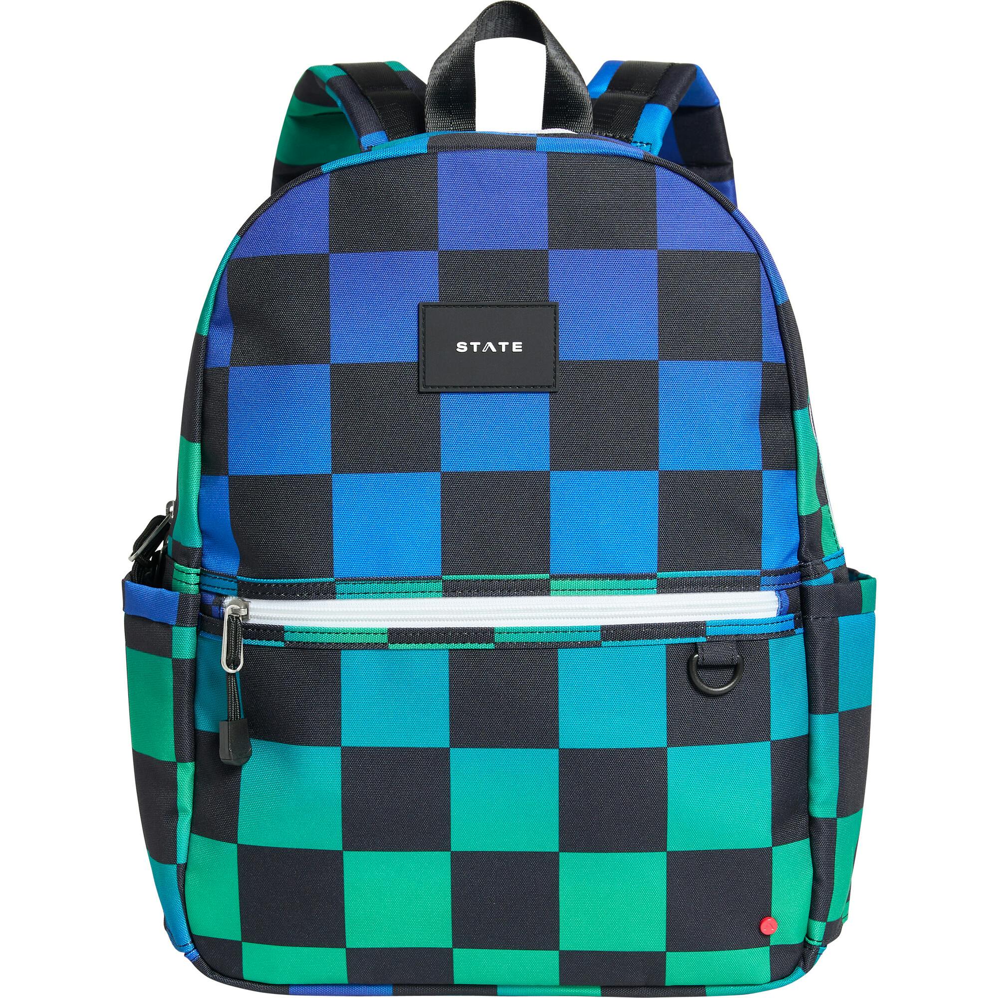 Kane Backpack, Blue Checkerboard