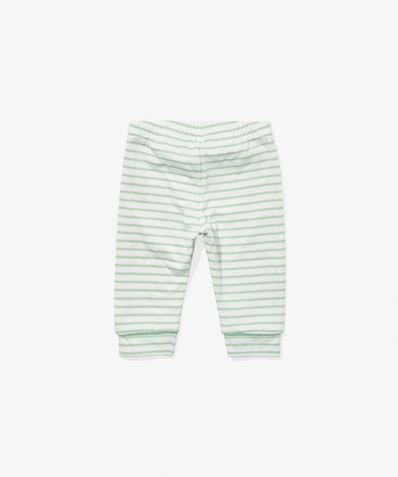 Andy Baby Legging, Dusty Seafoam Mini Stripe