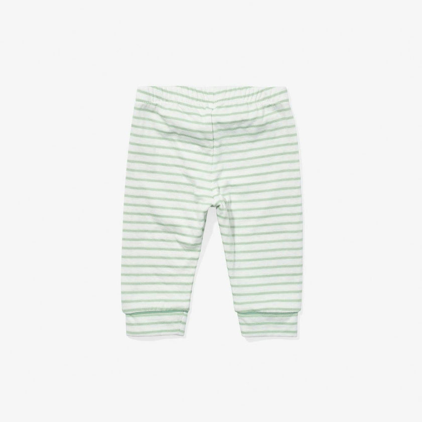 Andy Baby Legging, Dusty Seafoam Mini Stripe