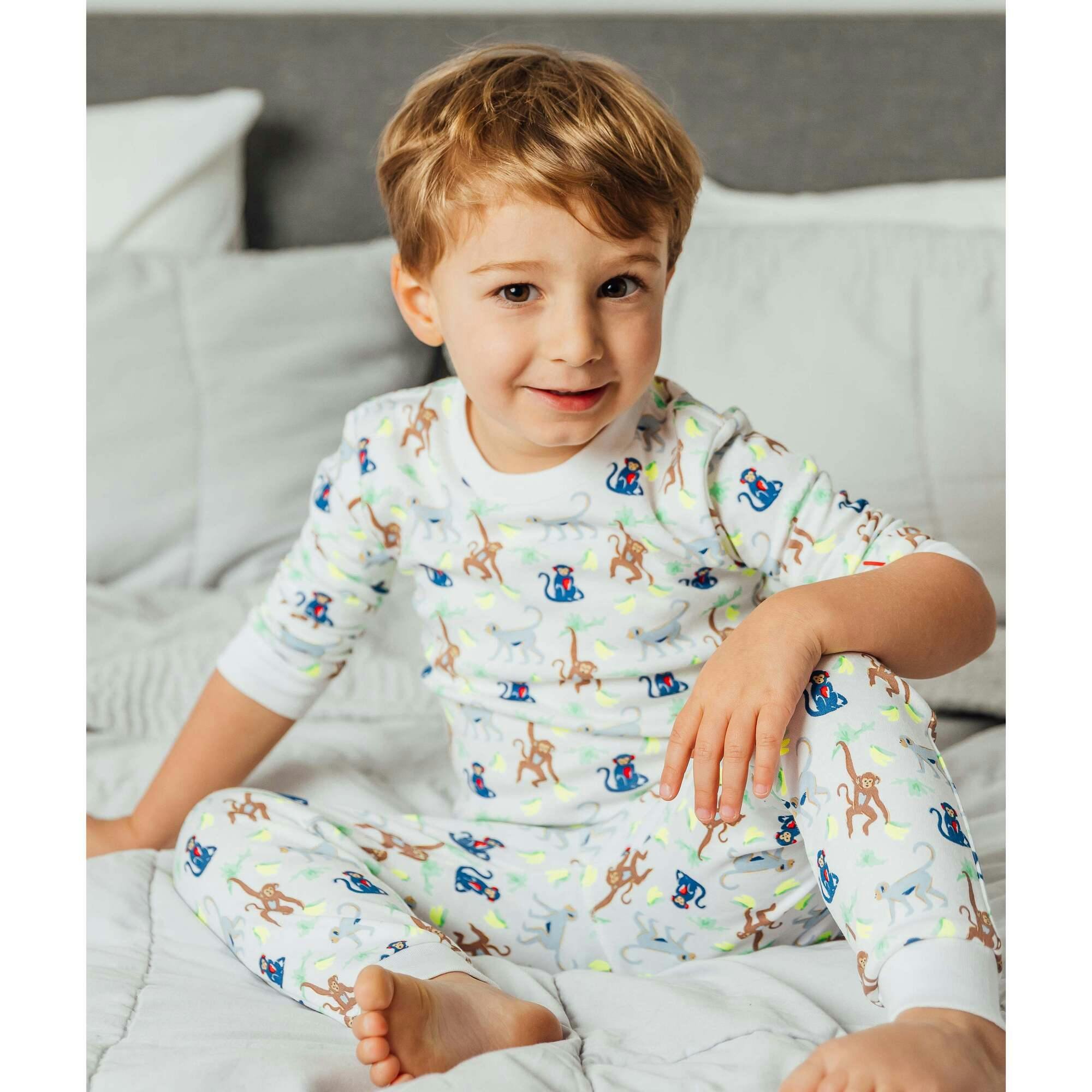 The Organic Long Sleeve Pajama Set [Monkeying Around]
