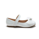 White Lucille Bow Flats