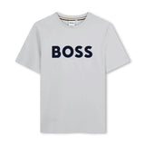 Chine Grey Logo Print T-Shirt