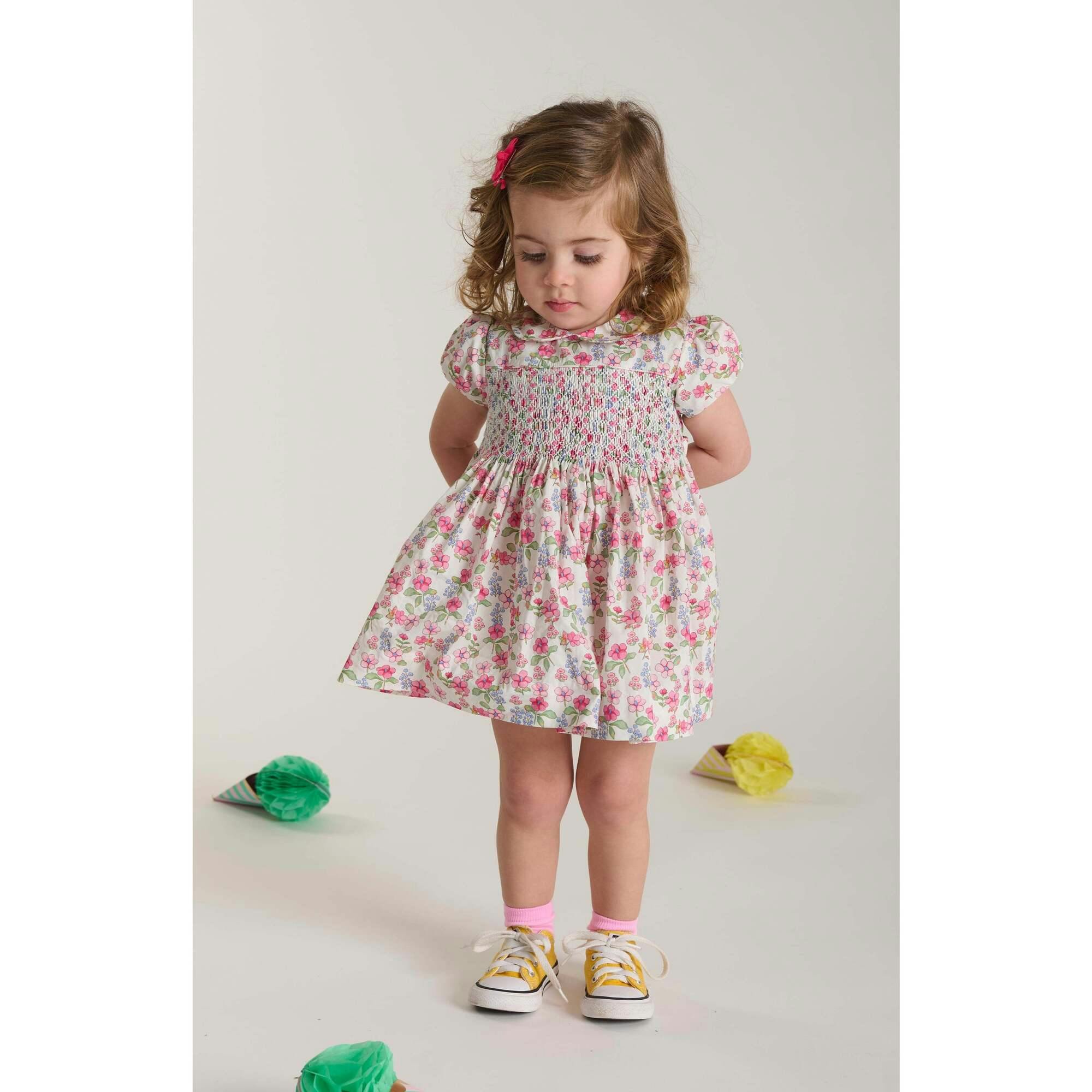 Hand-Smocked Baby Dress - Hillary