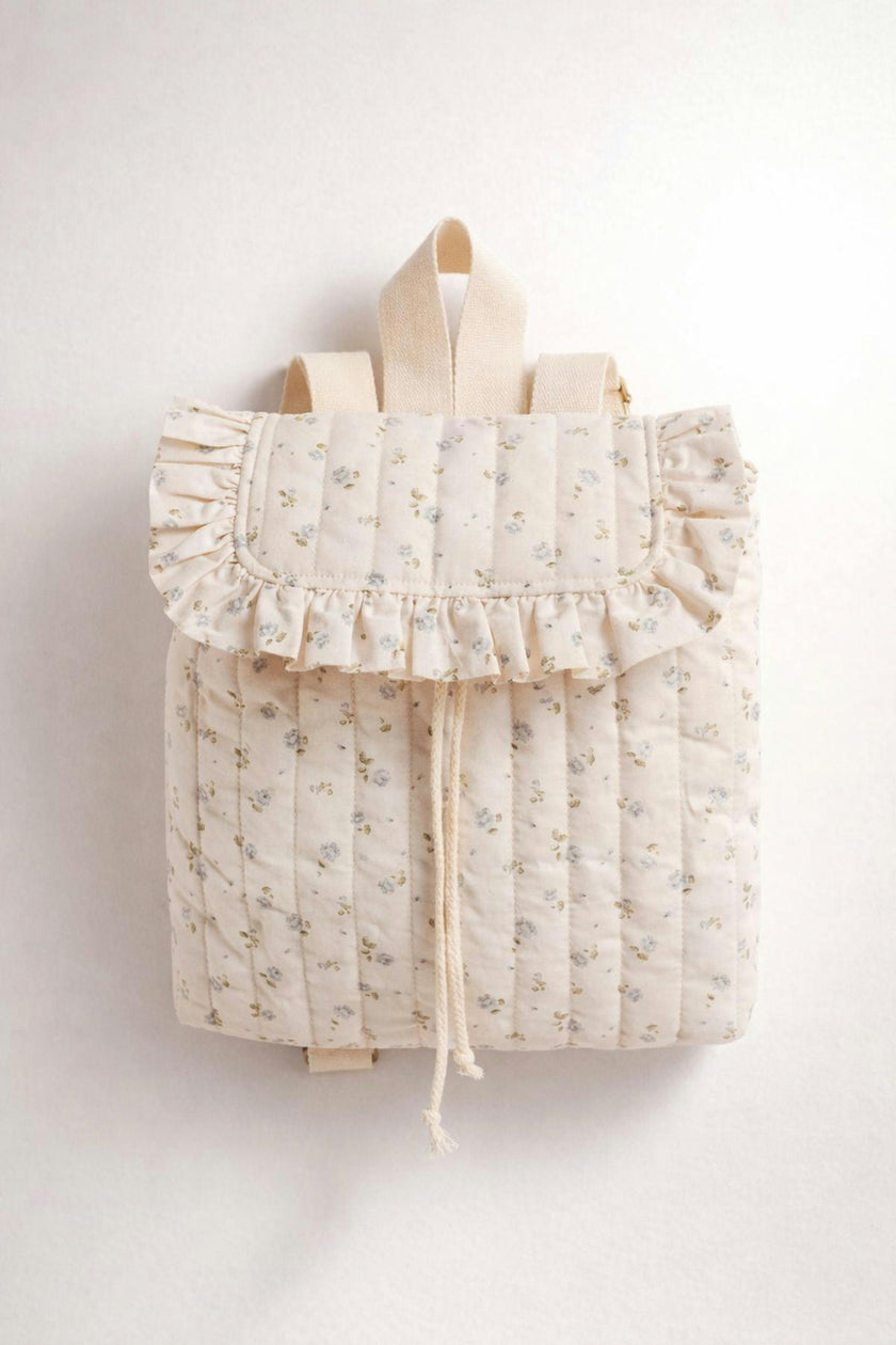 Eloise Quilted Backpack in Vintage Petite Blue