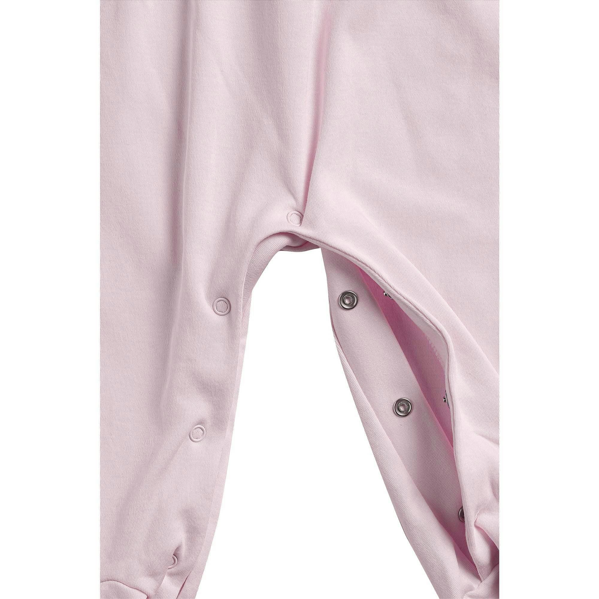 Pink Puppy Love Embroidery Footie