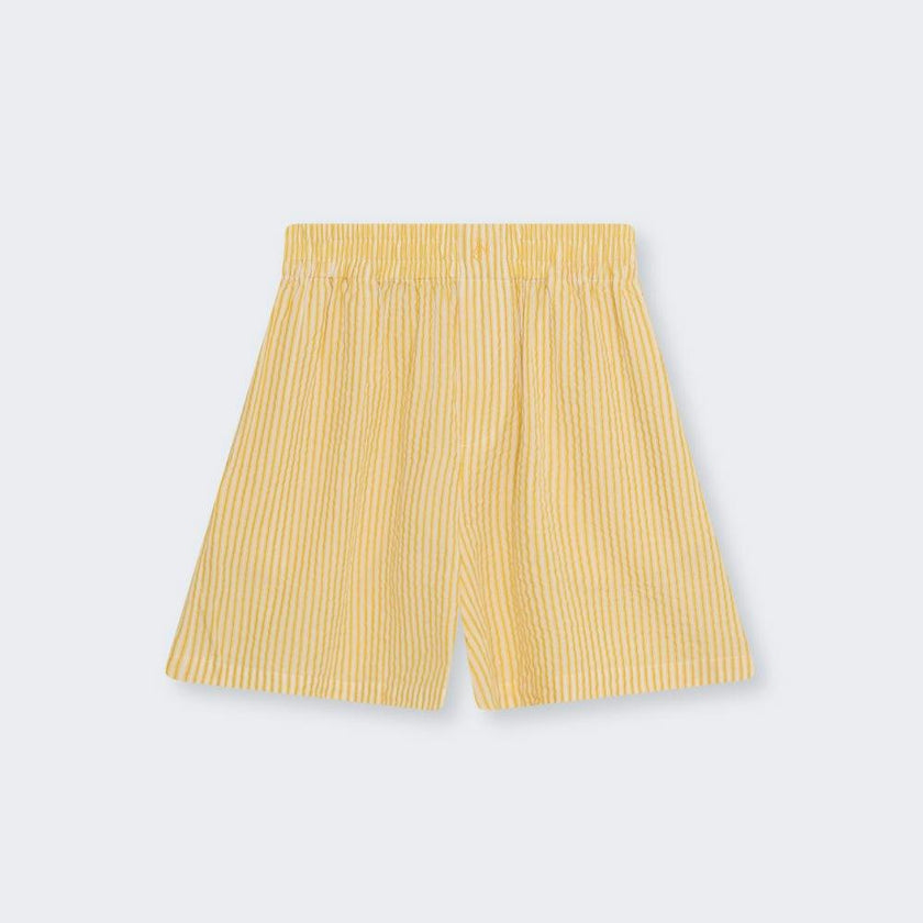 Alheli Woman Short Mimosa Yellow Stripes