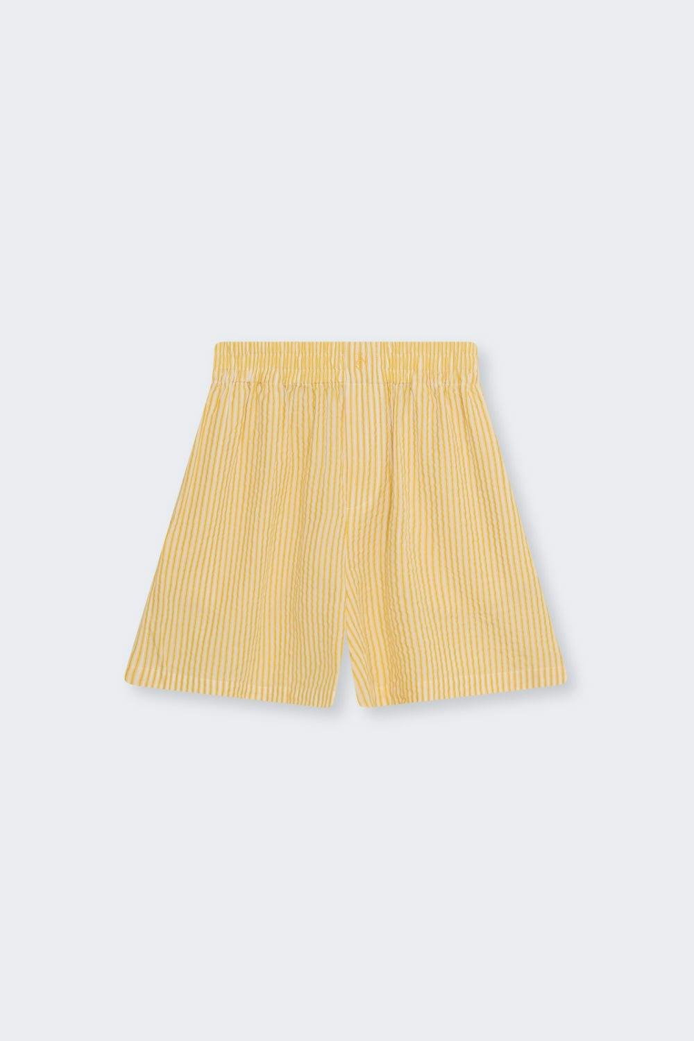 Alheli Woman Short Mimosa Yellow Stripes