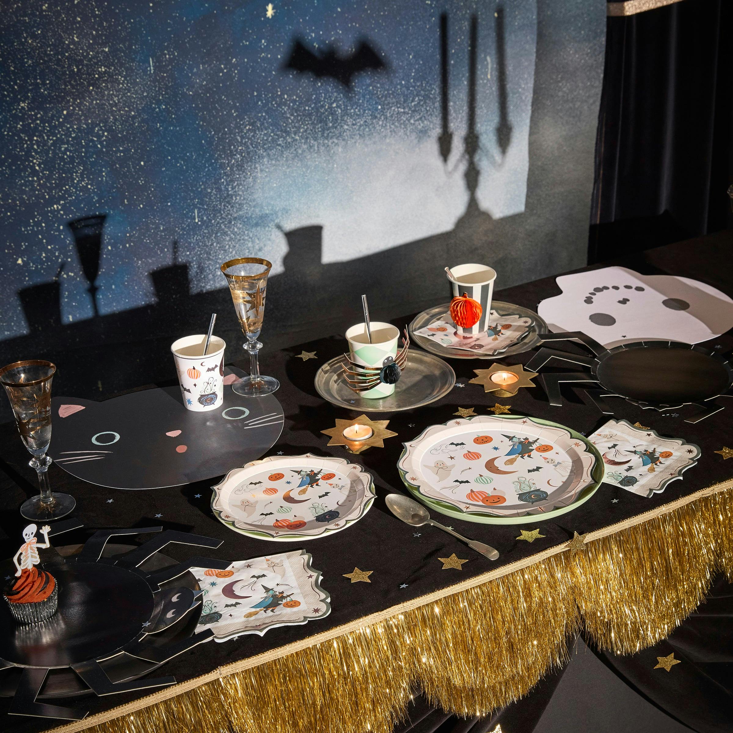 Ornate Edge Halloween Small Napkins