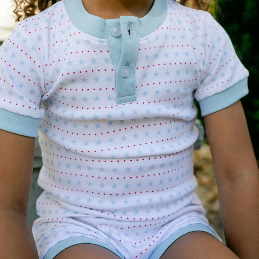 Frankie PJ Set - Star Spangled Print