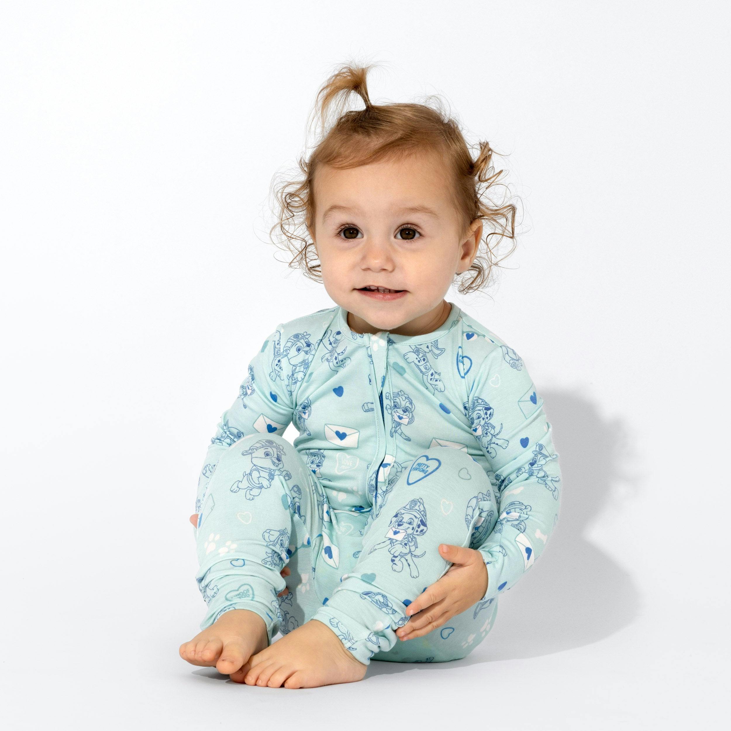 PAW Patrol: Valentine's Blue Bamboo Convertible Footie
