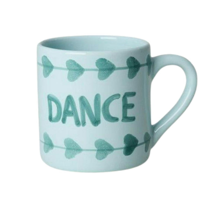 Ceramic Mug with Hand-painted DANCE