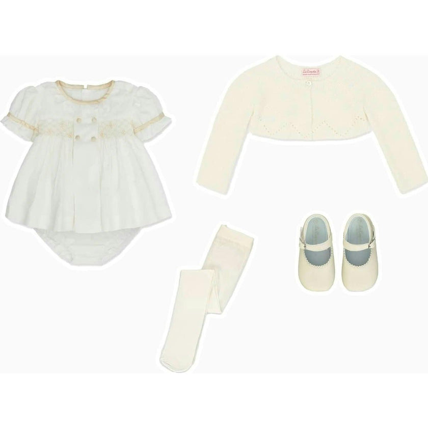 Ivory Linda Ceremony Baby Girl Cardigan