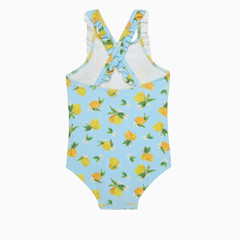 Frill Swimsuit in Lemon