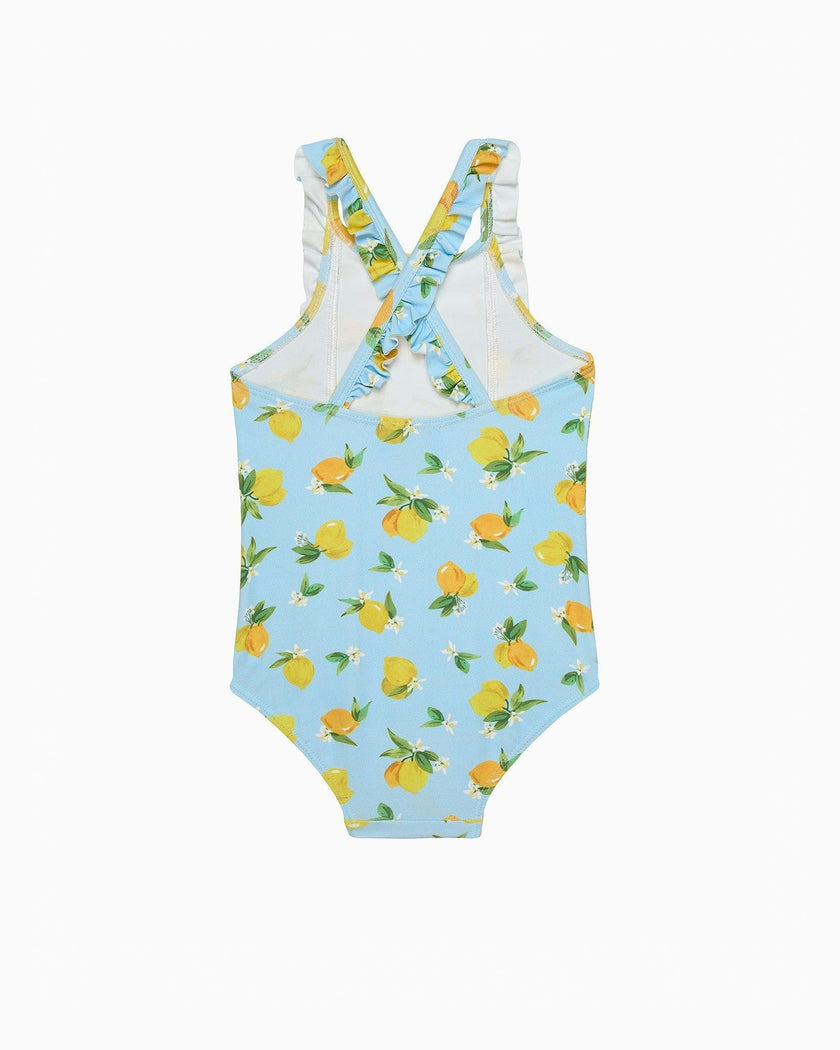 Frill Swimsuit in Lemon
