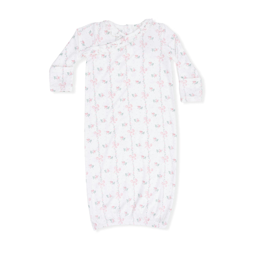 Dainty Buds and Bows - Kimono Gown & Knot Headband