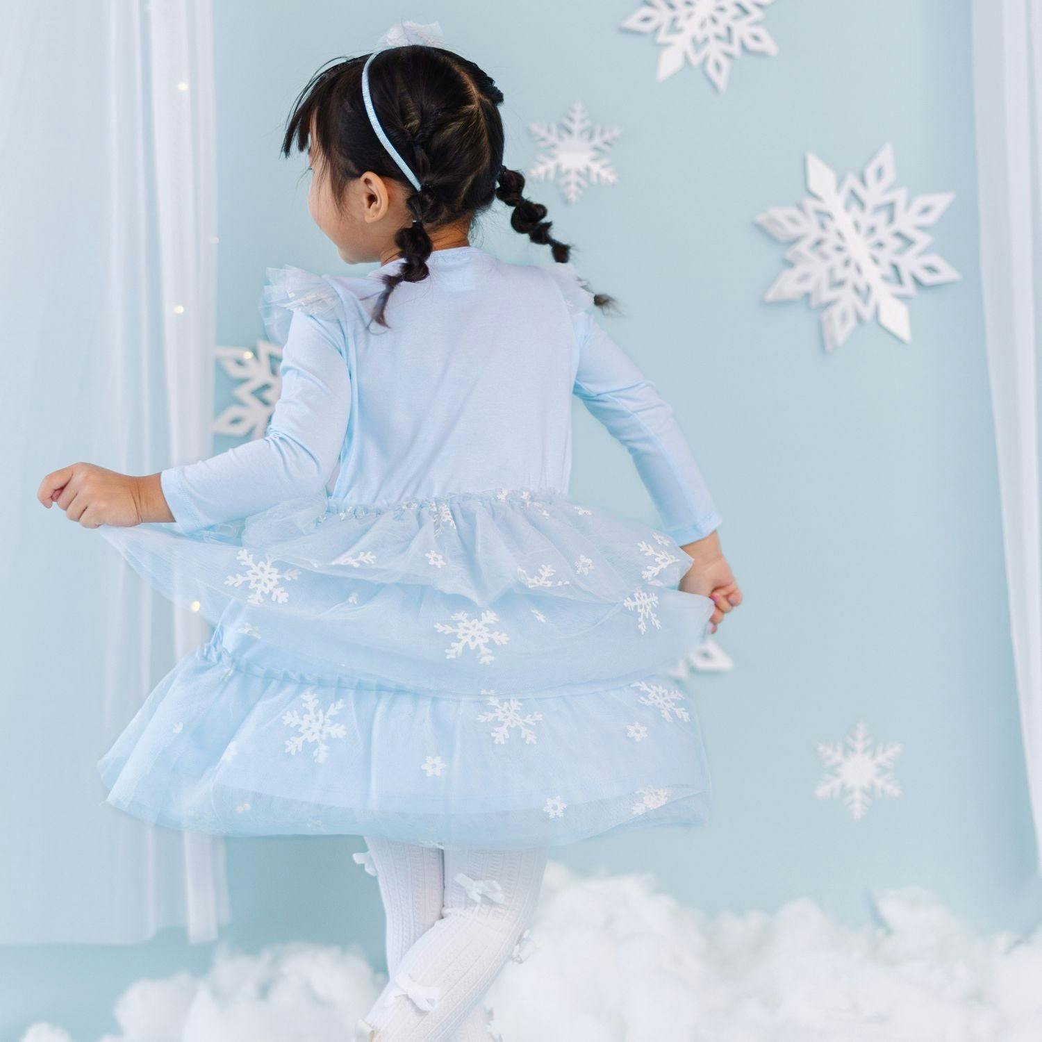 Glitter Snowflake Bow Headband