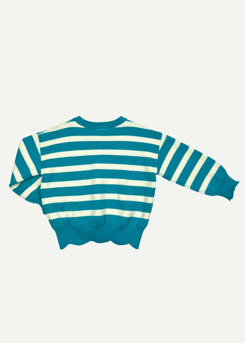 SCALLOP HEM SWEATER