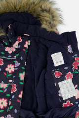 Two Piece Discover Snowsuit Blue Floral Print