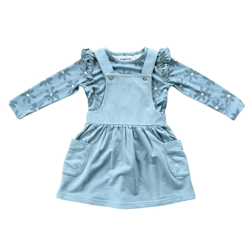 Girls Jumper Set in Daisy in Ski Blue
