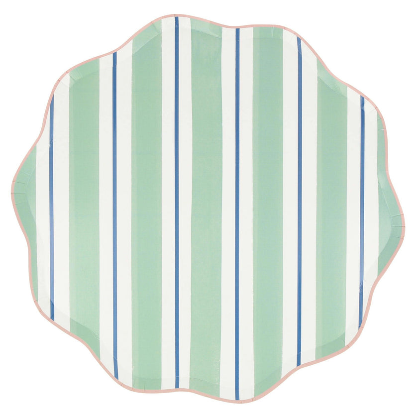 Preppy Stripe Dinner Plates