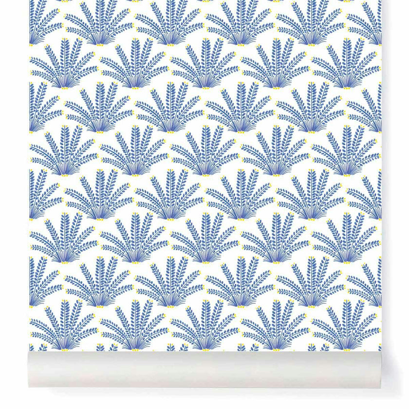 Papier peint MARACAS coloris Bleu