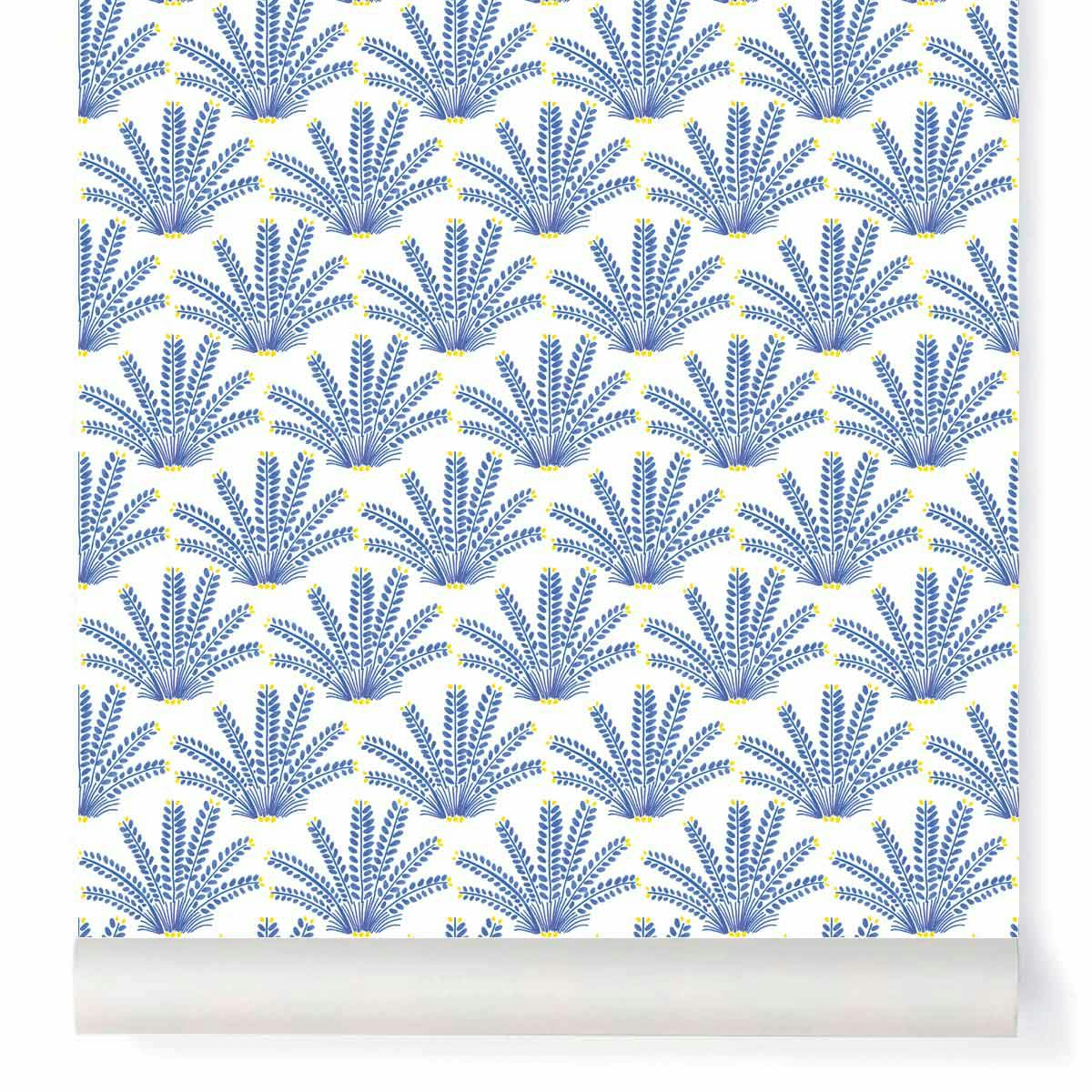 Papier peint MARACAS coloris Bleu