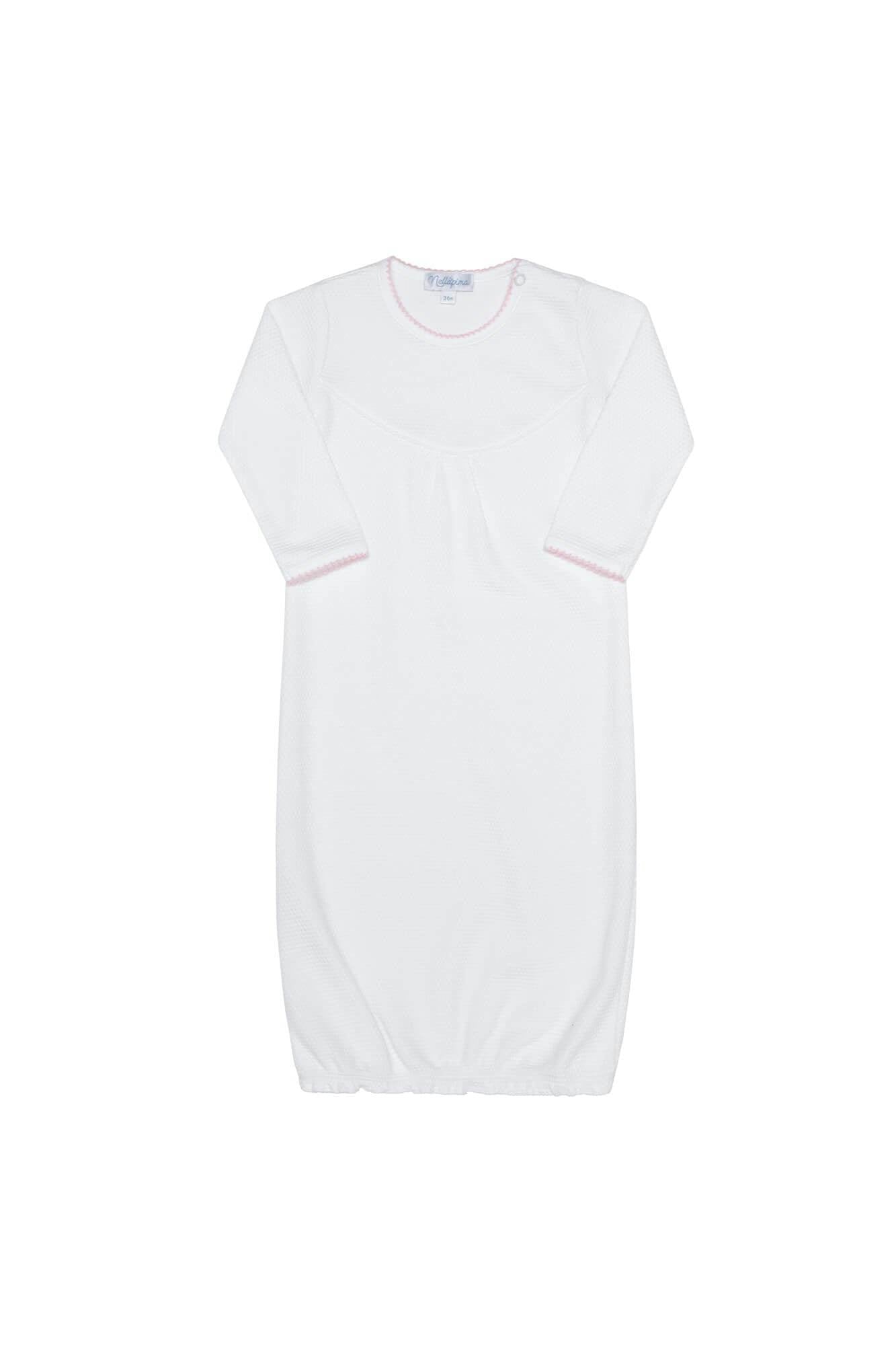 White Bubble Baby Gown