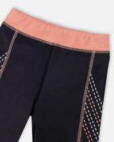 Athletic Leggings In Recycled Polyester Black