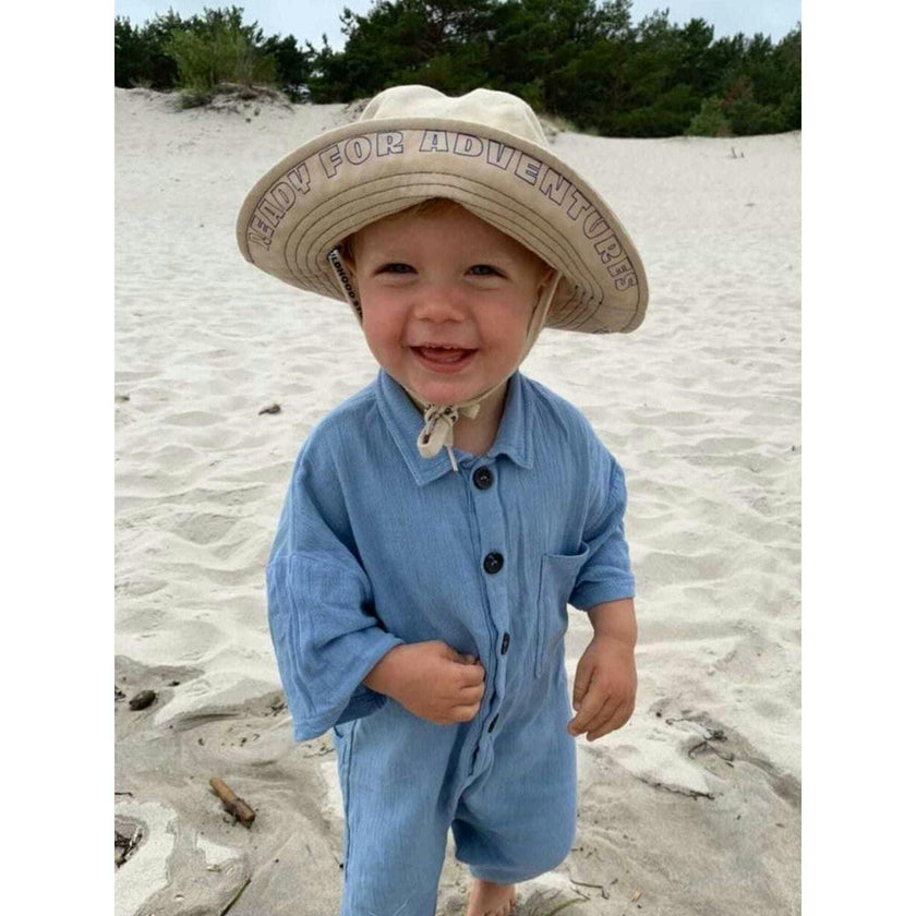 children's safari hat - sailor blue