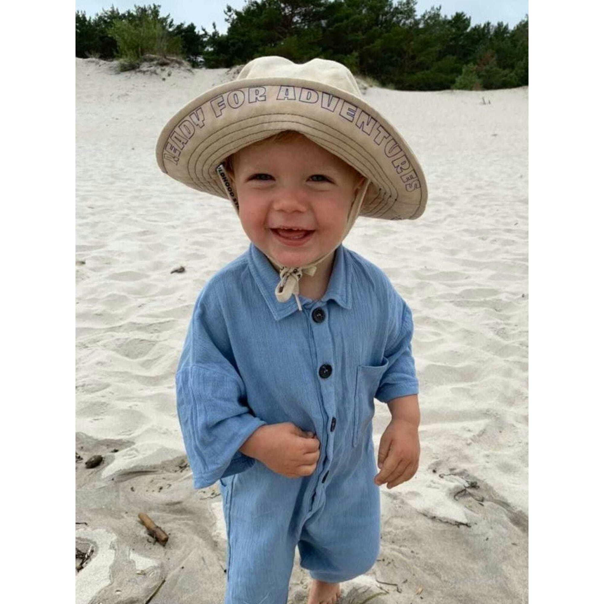 children's safari hat - sailor blue