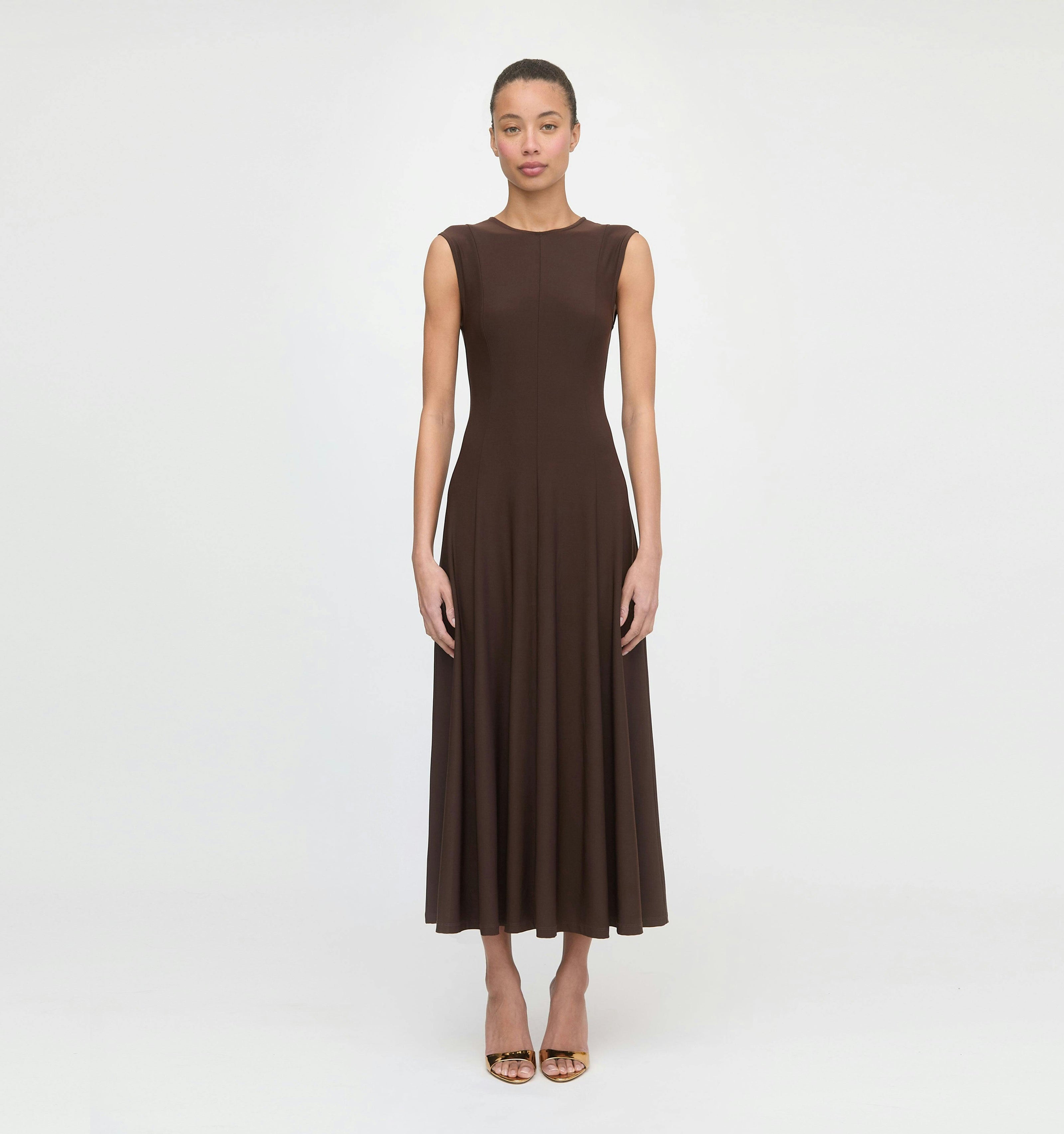 The Mila Dress - Chocolate Jersey