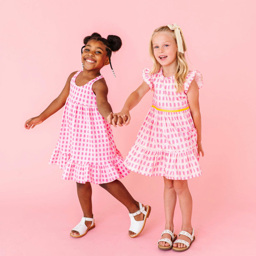 Pink Popsicles Ruffle Dress
