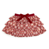 Christmas Plaid Bow Tiered Tutu Skirt