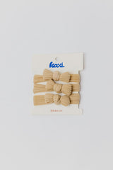 BOW SLICK BACK PONYTAILS (PACK OF 3)