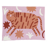 Surprised Tiger Knit Midi Blanket