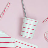 Candy Apple Frenchie Striped 9 oz Cups