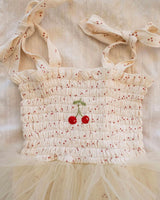 Cherry Tutu in Red Dot