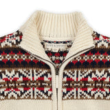 Organic Full Zip Mock Neck Sweater