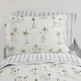 Cotton Muslin Pillowcase 2 Pack - Palm Paradise